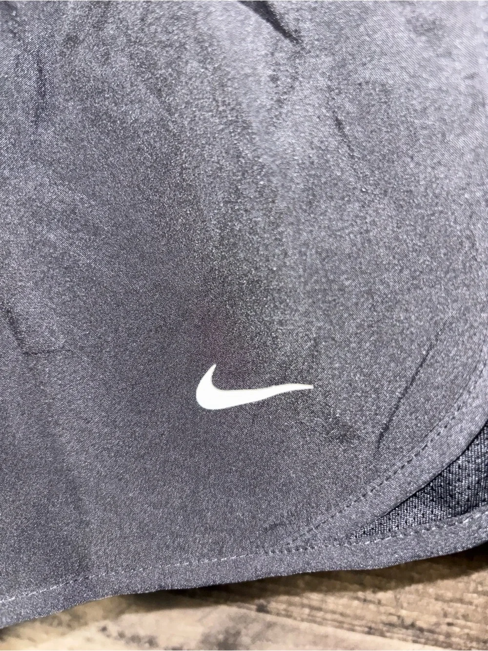 NWT Nike Black Girls Medium Plus size Athletic Shorts with White Swoosh